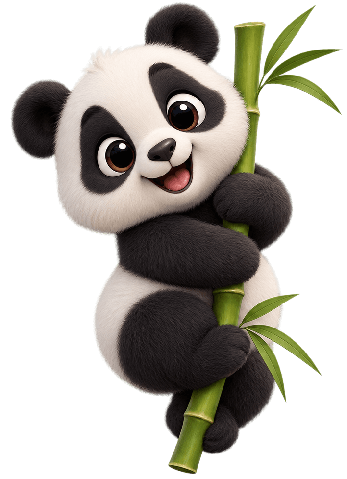 Панда на бамбуке — маскот Panda Casino Панда на бамбуке — маскот Panda Casino